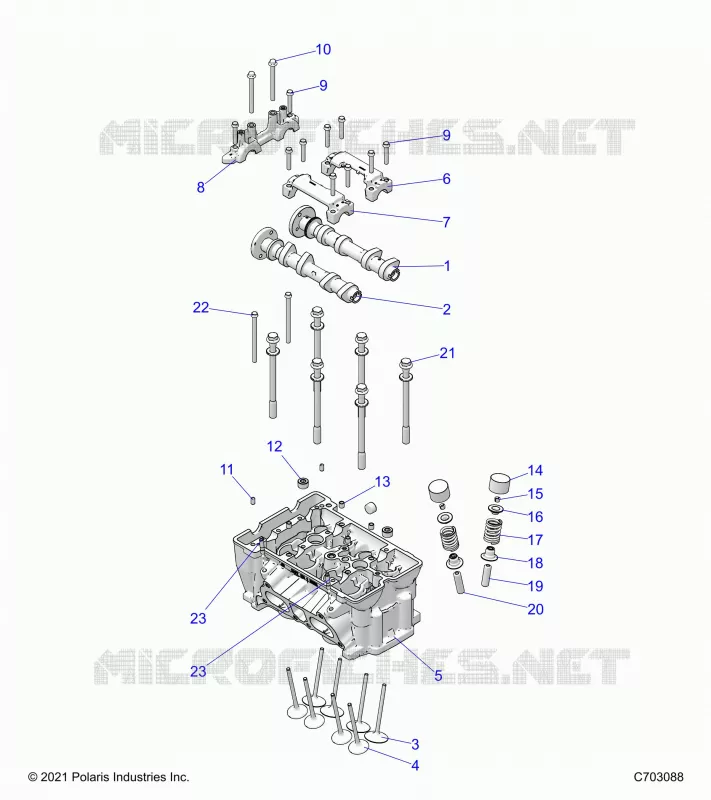 ENGINE, ZYLINDERKOPF AND VALVES