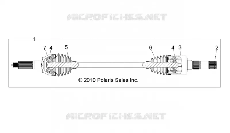 ANTRIEB, REAR HALF SHAFT, RH