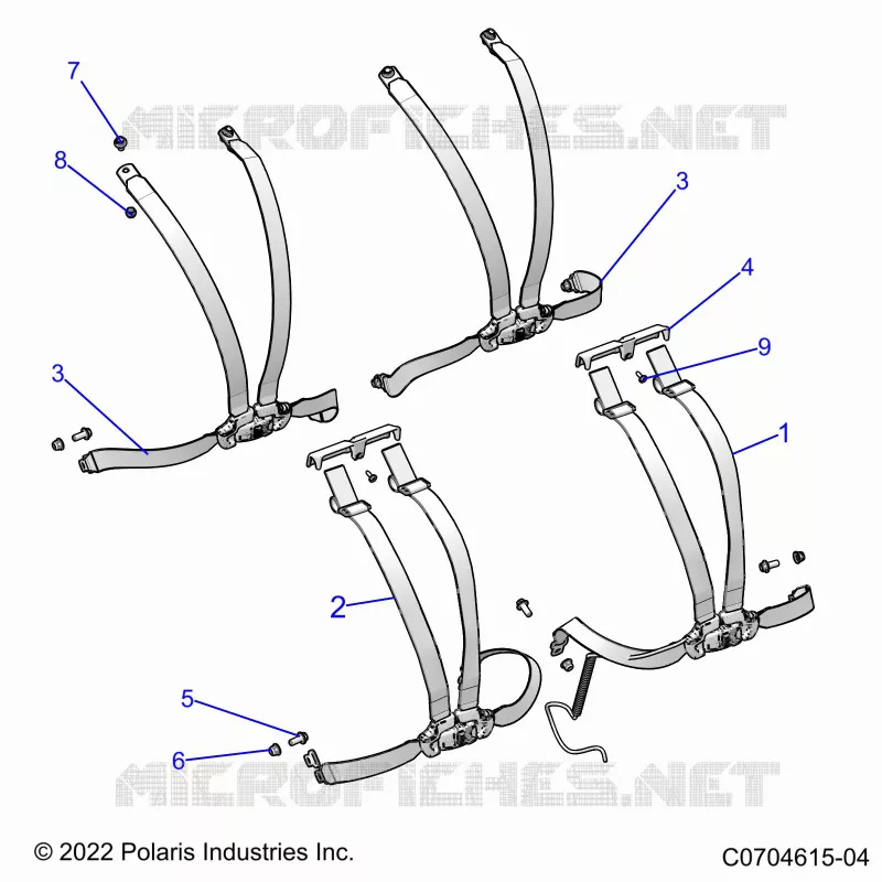 SITZ BELT MOUNTING 4 POINT