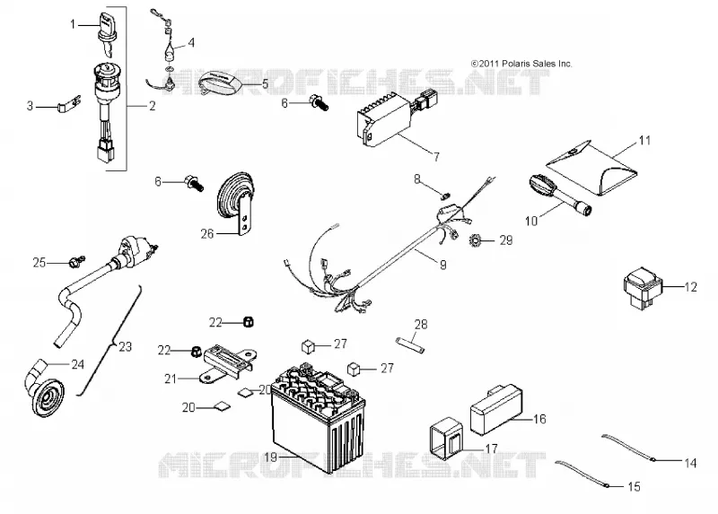 ELEKTRIC, SWITCHES, HARNESS AND PARTS