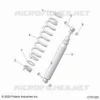 SUSPENSION, REAR SHOCK MOUNTING