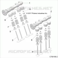 ENGINE, CAM SHAFTS AND VALVES
