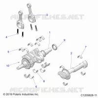 ENGINE, KURBELWELLE AND BEARINGS