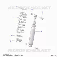 SUSPENSION, FRONT SHOCK MOUNTING