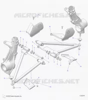 SUSPENSION, A-ARM AND STREBE MOUNTING