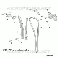 CAM CHAIN AND TENSIONER