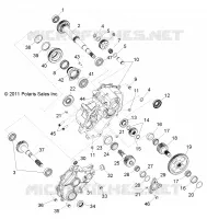 ANTRIEB, MAIN GETRIEBEGEHÄUSE INTERNALS 1