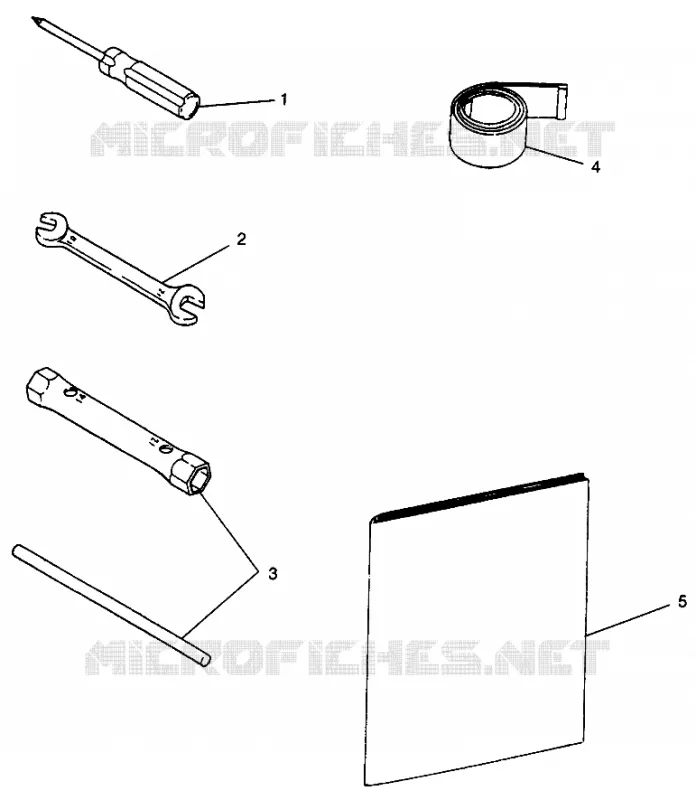 TOOL KIT LITE GT 0973133 AND EUROPEAN LITE GT E973133 (4938253825A014)