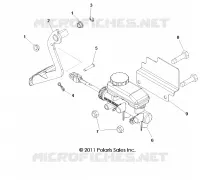 BREMSES, PEDAL AND MASTER CYLINDER