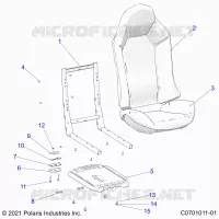 SITZ ASM. AND SLIDER