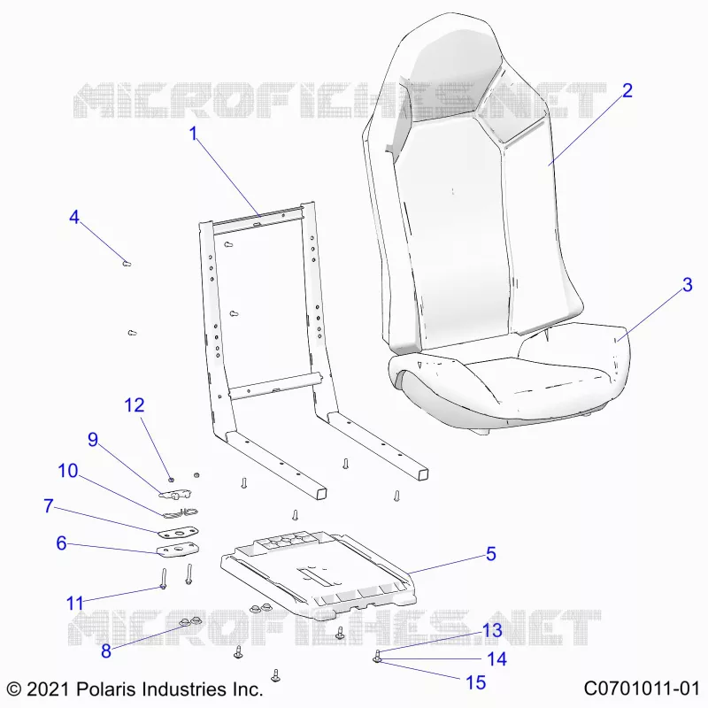 SITZ ASM. AND SLIDER