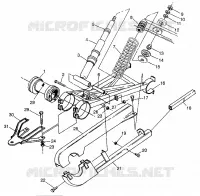 Hinterradschwinge   SCHOCK Magnum 6X6 W97AE42A and Swedish Magnum 6X6 S97AE4 (4940754075D003)