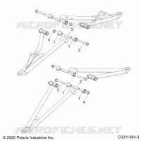 FRONT SUSPENSION A-ARM MOUNTING