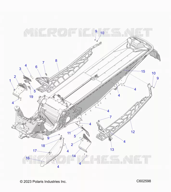 CHASSIS, CLUTCH GUARD, FOOTRESTS, AND RUNNINGBOARDS