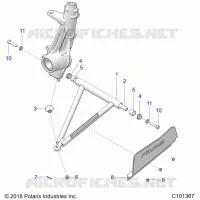 SUSPENSION, A-ARM AND STREBE MOUNTING