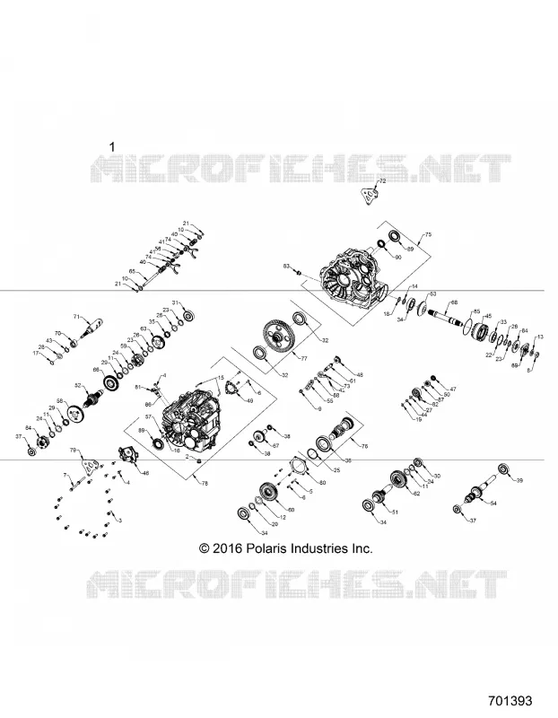 ANTRIEB, MAIN GEARCASE INTERNALS 1333744