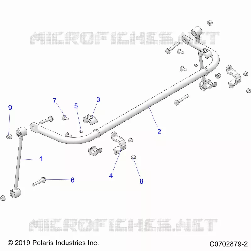 SUSPENSION, REAR STABILISATORSTANGE
