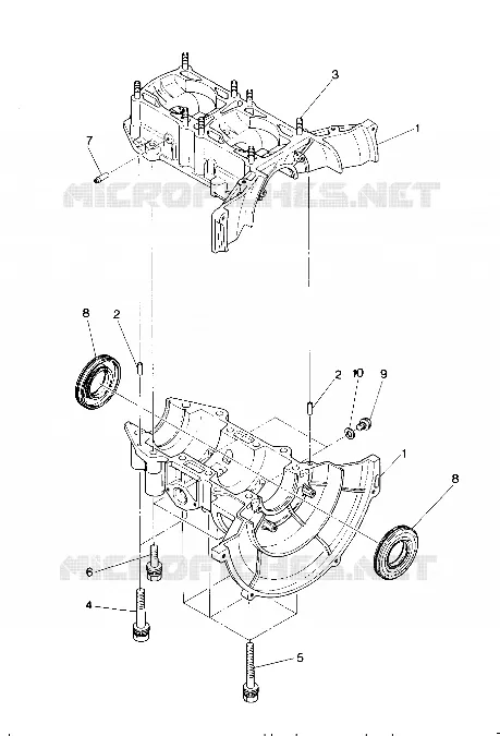 CRANKCASE SPRINT E/S (4914151415022A)