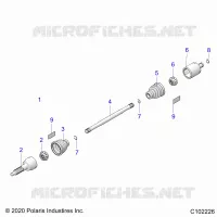 ANTRIEB, REAR DRIVE SHAFT