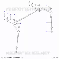 SUSPENSION, REAR STABILISATORSTANGE