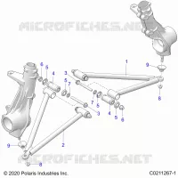 SUSPENSION, A-ARM AND STREBE MOUNTING