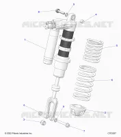 SUSPENSION, FRONT SHOCK MOUNTING