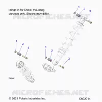 SUSPENSION, SHOCK MOUNTING, REAR SUSP.