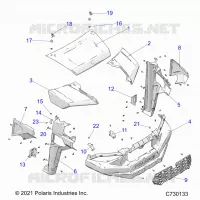 HAUBE, AND FRONT FENDERS