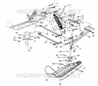 FRONT SUSPENSION AND SKI 500 CARB 0952764 (4929192919A013)