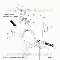 MOTOR, THROTTLE CONTROL ASM.