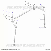 SUSPENSION, REAR STABILISATORSTANGE