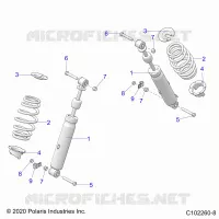 SUSPENSION, FRONT SHOCK