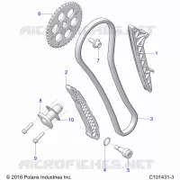 CAM CHAIN AND TENSIONER