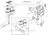 MOTOR, ÖLTANK AND LUFTFILTERKASTEN  ASM.