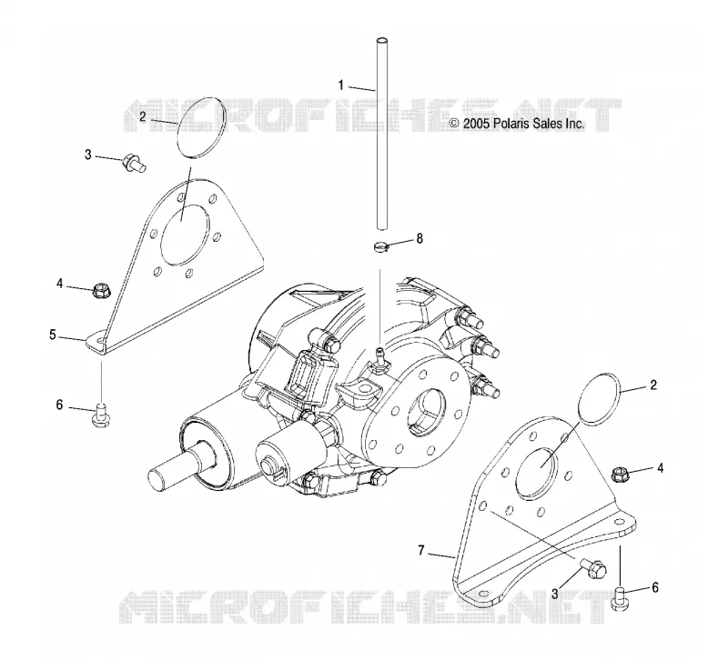 GETRIEBEGEHÄUSE MOUNTING, REAR