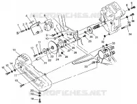 GETRIEBEGEHÄUSE/BREMSE AND KETTEN ??COVER MOUNTING 6X6 400L W968740 AND 6X6 400L NORWE (4935963596C013)