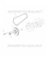 ENGINE, DRIVE ROLLE AND DRIVE BELT