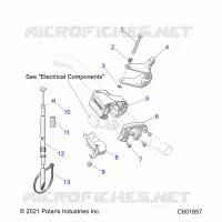 MOTOR, THROTTLE CONTROL ASM.