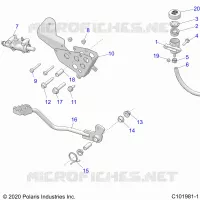 BRAKES, BRAKE PEDAL AND MASTER CYLINDER