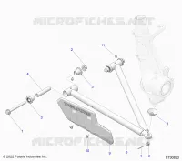 SUSPENSION, A-ARM AND STREBE MOUNTING