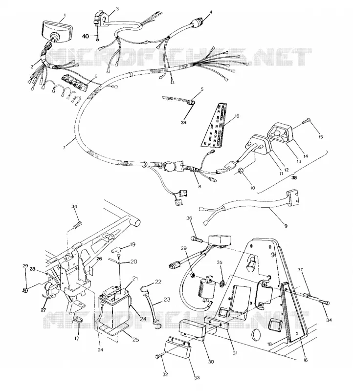 WIRING HARNESS 250 4X4 / W928127 (4922872287C007)