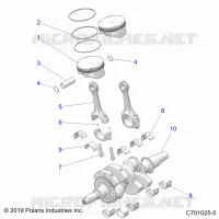 ENGINE, KURBELWELLE AND PISTON