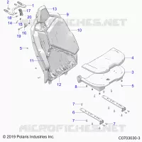 SITZ ASM., REAR, STANDARD