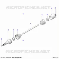 ANTRIEB, REAR DRIVE SHAFT 