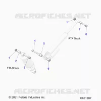 SUSPENSION, SHOCK MOUNTING, REAR SUSP.