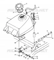 TREIBSTOFF TANK Magnum 2X4 W98AA42A (4945524552A011)