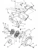 Gebläsegehäuse   RÜCKZUG ANLASSER ASSEMBLY TRAIL / 0930761 and  TRAIL DELUXE (4923222322041A)