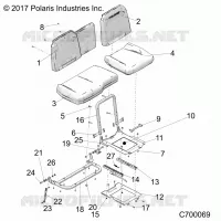 SITZ ASM. AND SLIDER