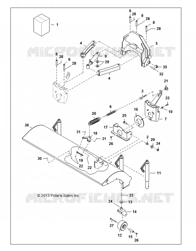 ANGLE BROOM MAIN FRAME