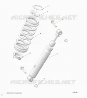 SUSPENSION, FRONT SHOCK MOUNTING